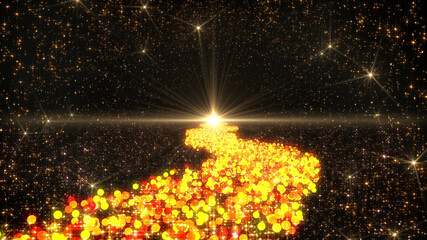 Wall Mural - Space Stars Galaxy milky way road future illumination 3D illustration background.