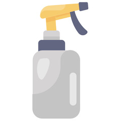 Poster - 
Disinfectant spray icon in flat editable design
