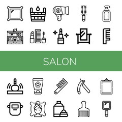 Poster - Set of salon icons