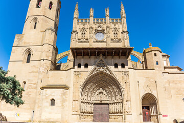 Gothic Cathedral of Huesca, Aragon, Spain