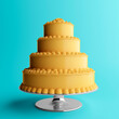 3d illustration of minimal cake isolated