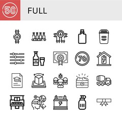 Wall Mural - full icon set