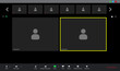 Video conference user interface, video conference calls window overlay