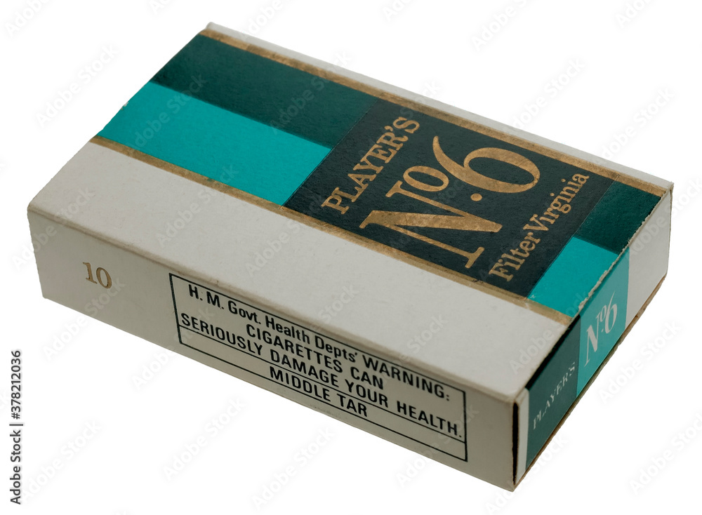 when did 10 pack cigarettes stop London, England - September 19, 2007: Packet of 10 Players No.6 Filter  Cigarettes from the 1970's, Players was first established 1820 in  Livingston, Scotland. Stock Photo