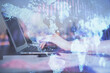 © peshkova - Double exposure of businesswoman hands typing on computer and forex chart hologram drawing. Financial analysis concept.