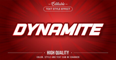 Wall Mural - editable text style effect - dynamite theme style.