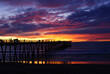 Colorful sunset at the pier