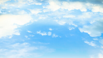 Wall Mural - white cloud and blue sky in sunny day texture background