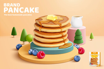 Pancake mix banner ads