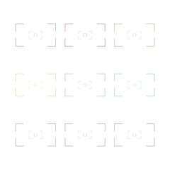 Wall Mural - Camera screen template, color set