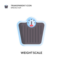 Weight Scale Vector Icon. Flat Style Illustration. EPS 10 Vector.