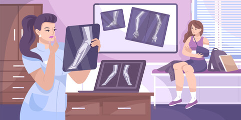 Sticker - X ray Fracture Composition