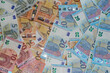© OceanProd - euros bank note euro bills on background different value european money for wallpaper