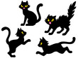 © Nora Hachio - 黒猫のイラストセット