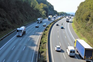 Wall Mural - cars on highway