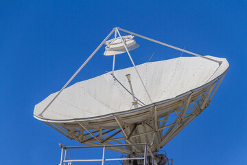 communication antennas facing the sky in the center of rio de janeiro