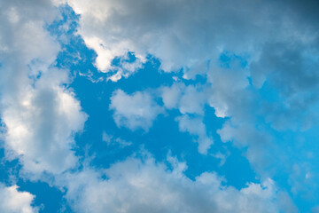  Very beautiful clouds in the blue sky.
