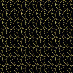 Black and gold moon pattern