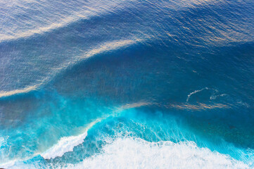 Wall Mural - Aerial view ocean sea background