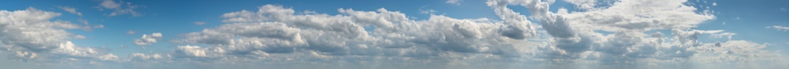 Wall Mural - fantastic clouds against blue sky, panorama