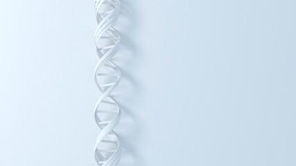DNA abstract 3d DNA molecule. Medical and science illustration or background