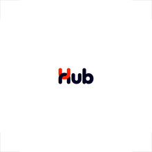 Hub Logo Connecting H Letter Design