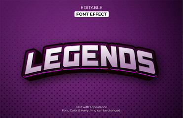 Wall Mural - gaming esport style text effect, editable text effect
