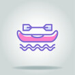 © iconnect_art - canoe colorful colorful icon