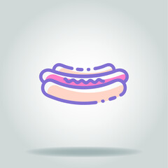 hotdog colorful icon
