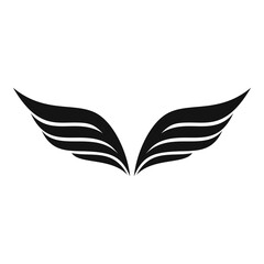Wall Mural - fairy wings icon. simple illustration of fairy wings vector icon for web design isolated on white ba