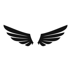 Wall Mural - retro wings icon. simple illustration of retro wings vector icon for web design isolated on white ba