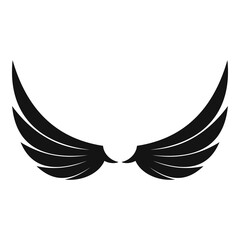 Wall Mural - shape wings icon. simple illustration of shape wings vector icon for web design isolated on white ba