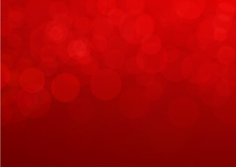 Red bokeh abstract vector background