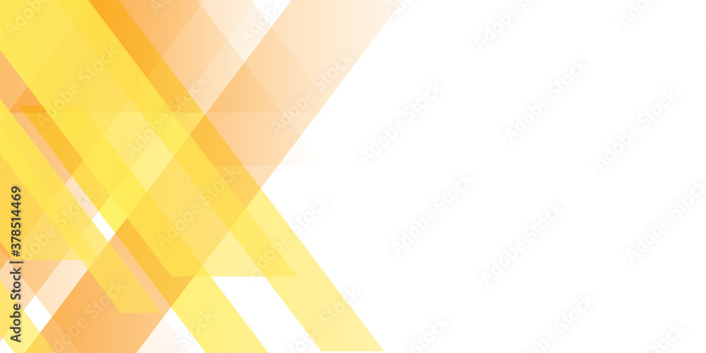 Modern orange yellow white abstract presentation background banner with shiny light - obrazy, fototapety, plakaty 
