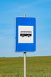 bus stop sign in Algarve region in Portugal
