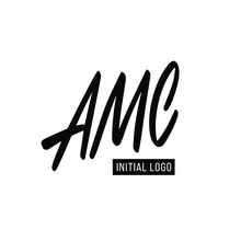 Initial AMC Letter Logo With Creative Modern Business Typography Vector Template. Creative Letter AMC Logo Vector.