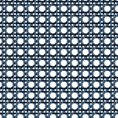Basket weave seamless pattern vector or Knit weaving pattern in black and white