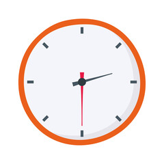 Sticker - clock time hour isolated design white background