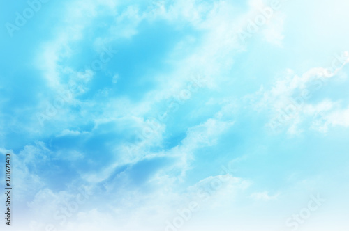 Fotografía Blue sky with white cloud