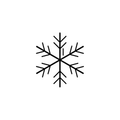 Poster - snowflake art line icon. Vector illustration