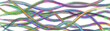 © Aleksei Solovev - Abstract background of wavy intertwining colored lines on white