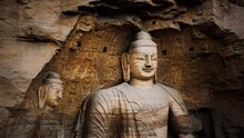 Buddha Stone Carving Of Yungang Grottoes
