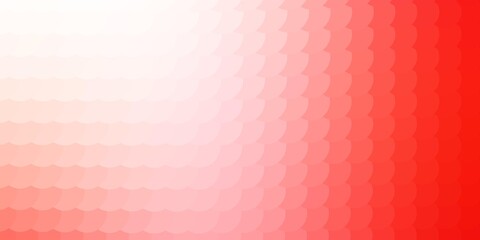 Wall Mural - Light Red vector background with circles. Glitter abstract illustration with colorful drops. Design for posters, banners.