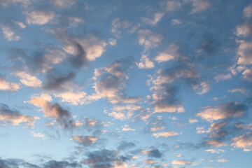 beautiful clouds, blue sky