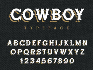 Western font 001