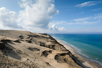  Sand dune in the Region of northern Jutland, Denmark, Europe