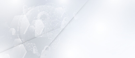 Wall Mural - abstract technology communication concept vector background