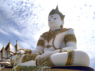 Big Buddha Statue and temple at Wat Nong Pong Nok.