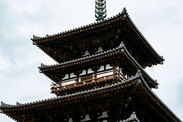 Canvas Print - Yakushiji Temple in Nara.