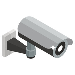 Canvas Print - 
Cctv camera icon, isometric design vector for web design or mobile app
